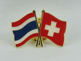 Ansteck Pin - Thailand  Schweiz - Neu