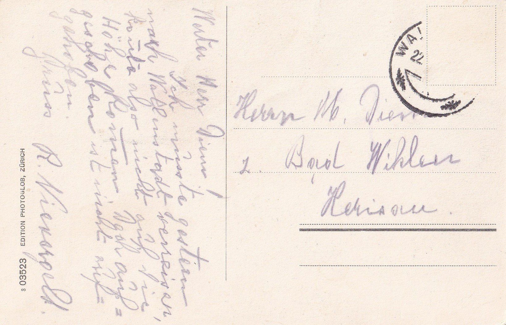 Cartoline postali: Walenstadt Gesamtansicht – Usato da Olten venduto da clotaldi 1