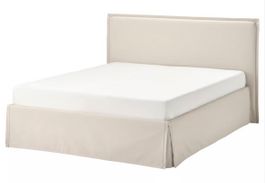Neu TÄRNKULLEN Bettgestell mit Matratze, Vissle beige/Luröy,