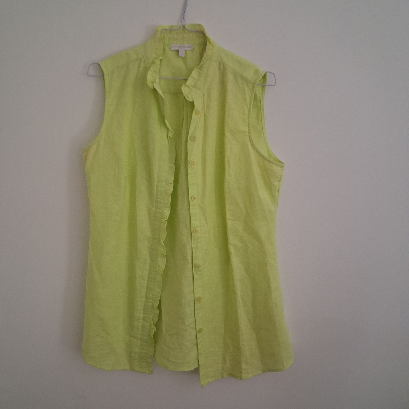 Camicette: Charles Vögele Lime Yellow Blouse Linen – Nuovo (secondo la descrizione) da Wil SG venduto da tre_g2l7