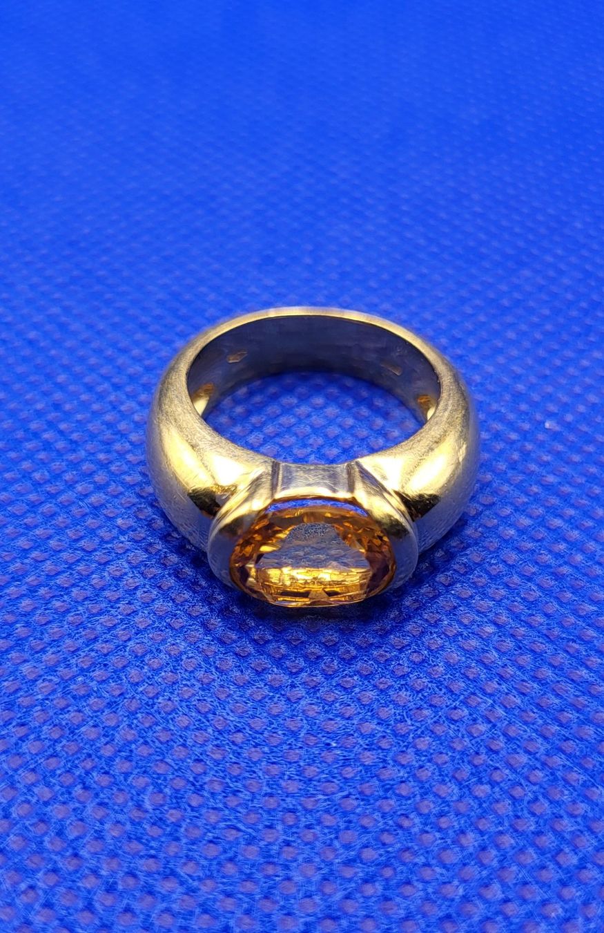 Anelli: 18 Karat 750 Gold Ring Mit Citrin – Usato da Wald ZH venduto da Aniade 6