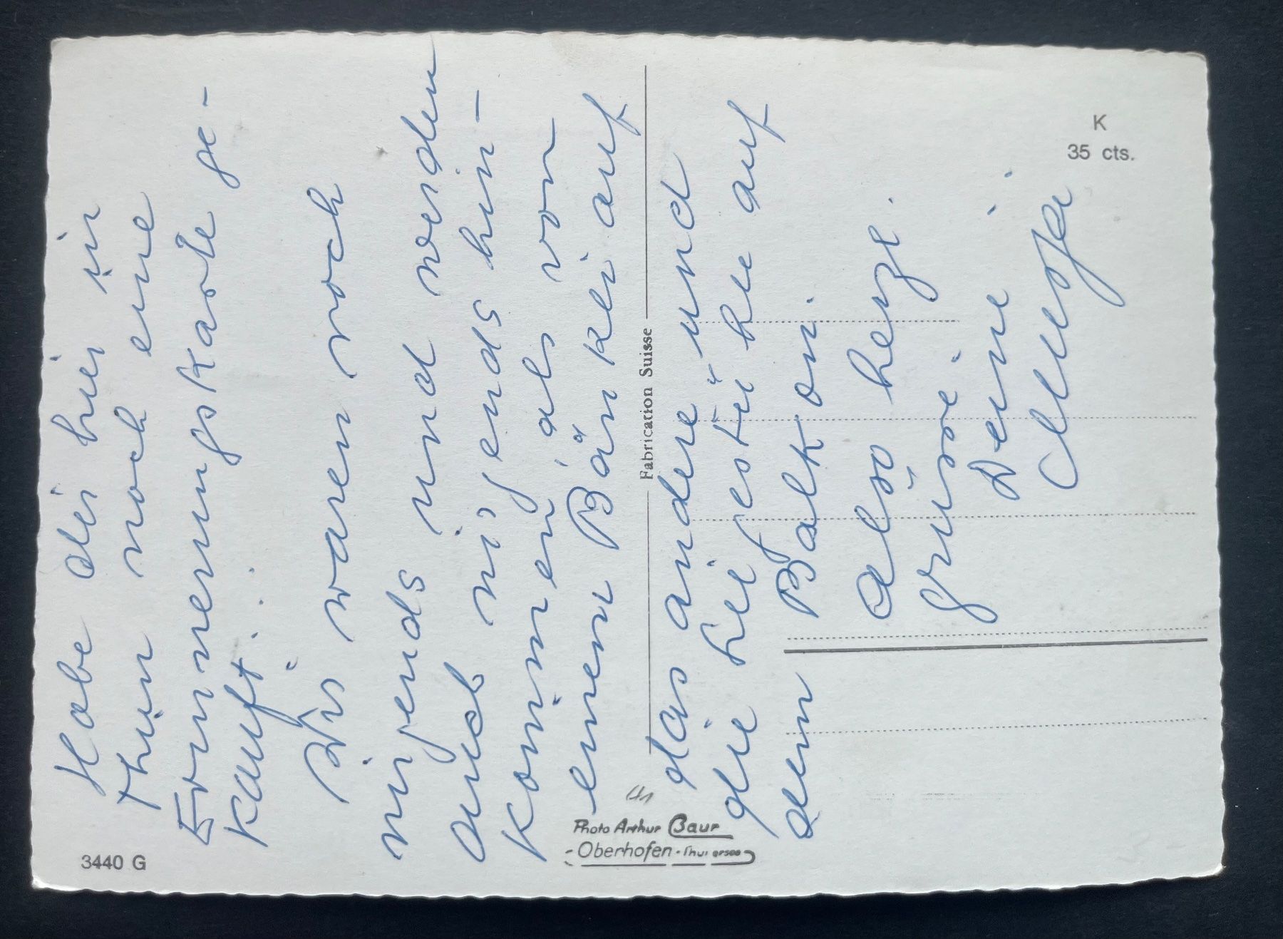 Cartoline postali: THUN. Motorfahrer - Kaserne / ca, 1950, Oldtimer Autos – Usato da Wabern venduto da DaxKarten-75 1