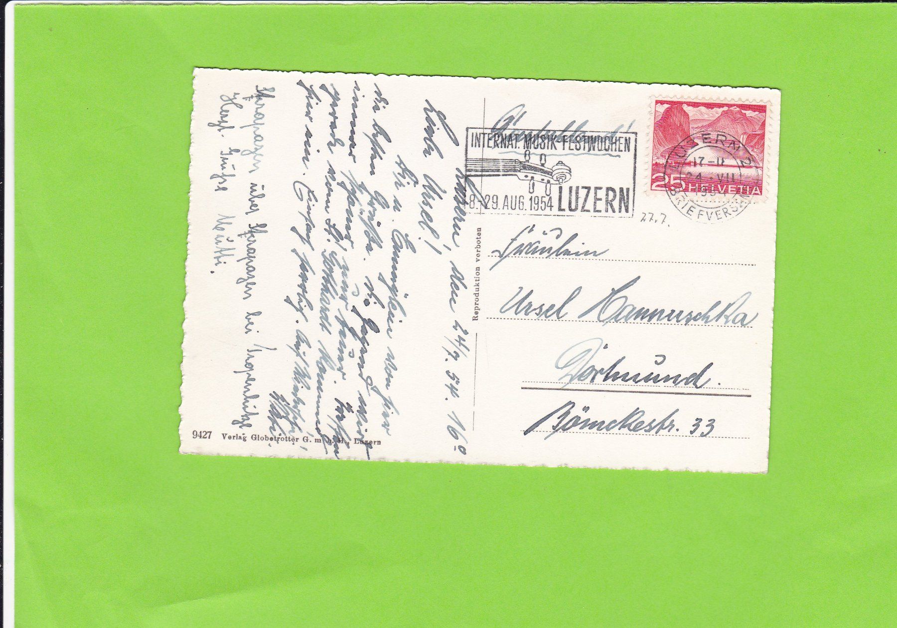 Cartoline postali: Luzern – Usato da St. Peterzell venduto da neckertal 1