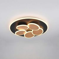 LED Deckenleuchte, Schwarz Gold, 49 cm Ø