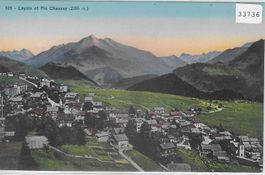 Leysin - Vue generale - Litho