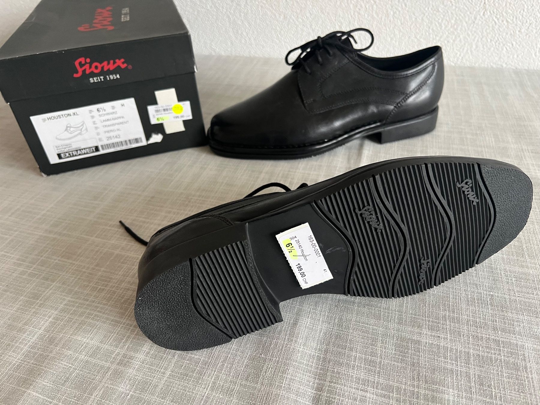Scarpe da uomo: SIOUX. Herren Schuh Gr.39.5 schwarz. – Nuovo e nell'imballaggio originale da Frauenfeld venduto da dilili 2