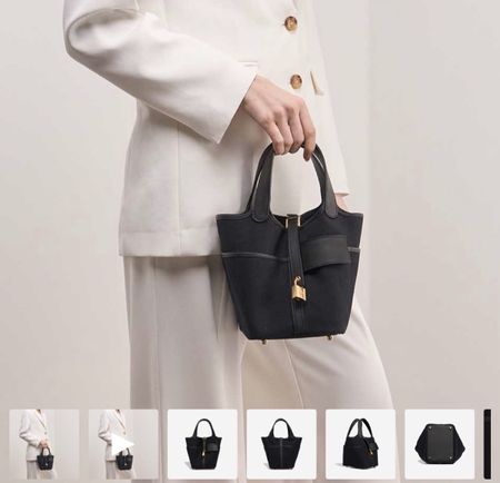 New Hermes Picotin Cargo Black Gold Hardware