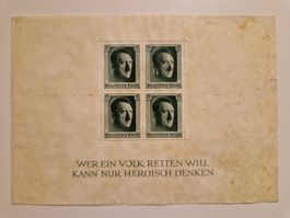 Deutsches Reich Adolf Hitler Briefmarken Block 7