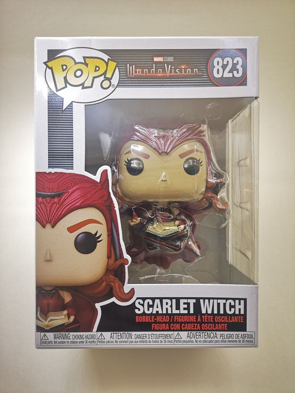 Funko Statuette: Funko Pop Scarlet Witch #823 – Nuovo e nell'imballaggio originale da Riehen venduto da _TheCollectorShop_