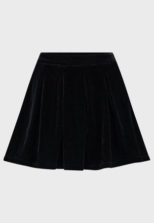 Killstar Black Velvet Skirt M Jupe Skater Rock gothic