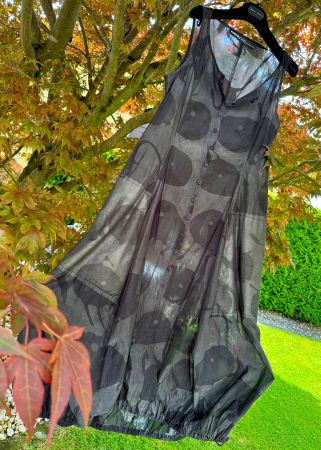 Kleid Hängerli über-drüber-Zieher RUNDHOLZ mit Print zu Nile
