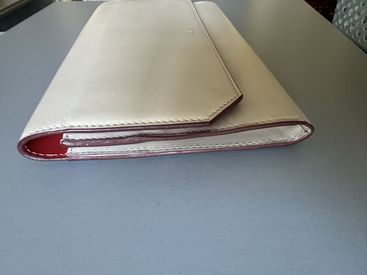 Bally Valigie & Borse: Porte documents cuir crème BALLY. – Usato da Genève venduto da Tom6 3