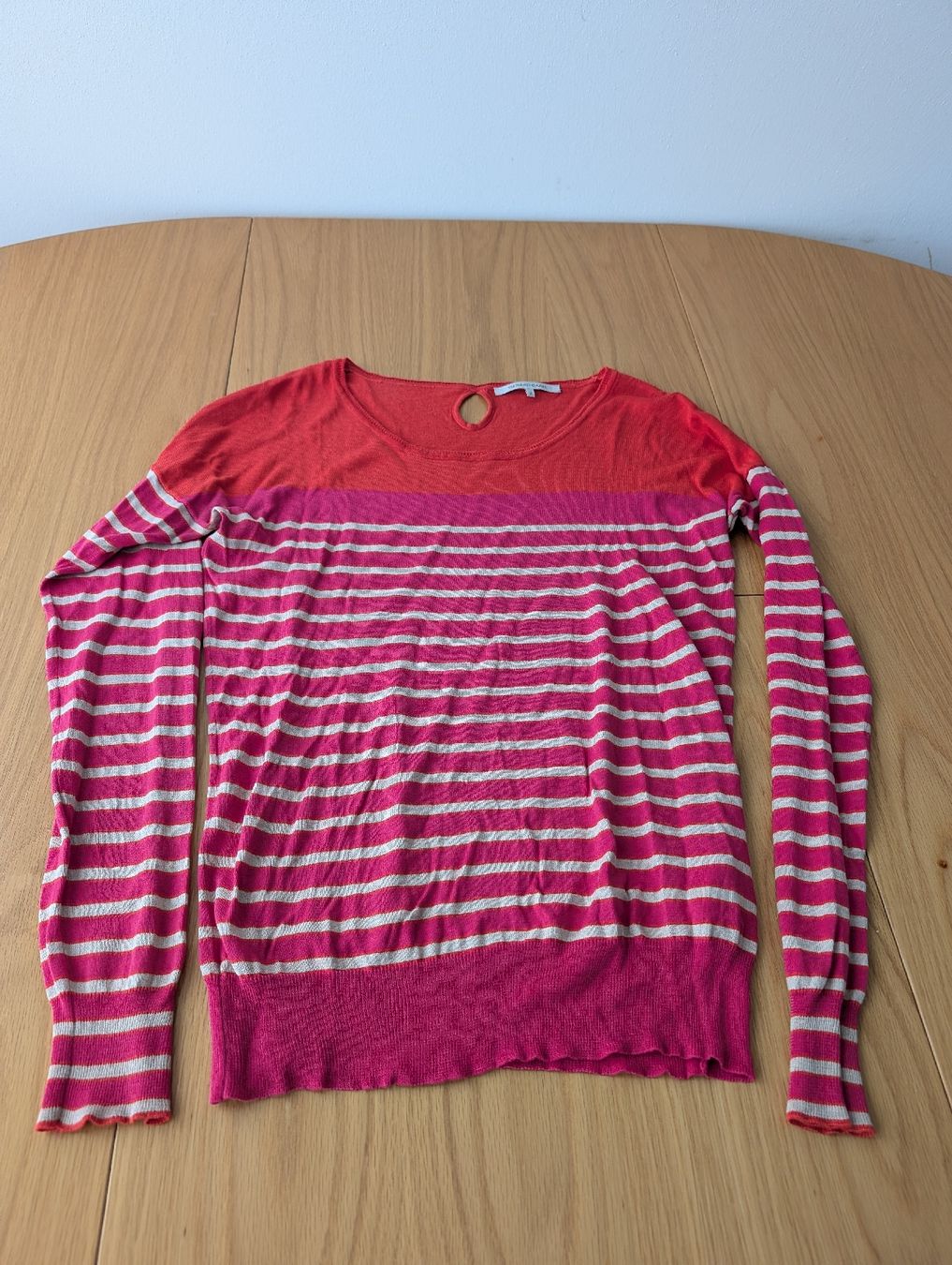 Gérard Darel Maglioni & Felpe: Gerard Darel Pullover aus Seide Gr. S, pink/orange gestreift – Usato da Basel venduto da an_v7yj