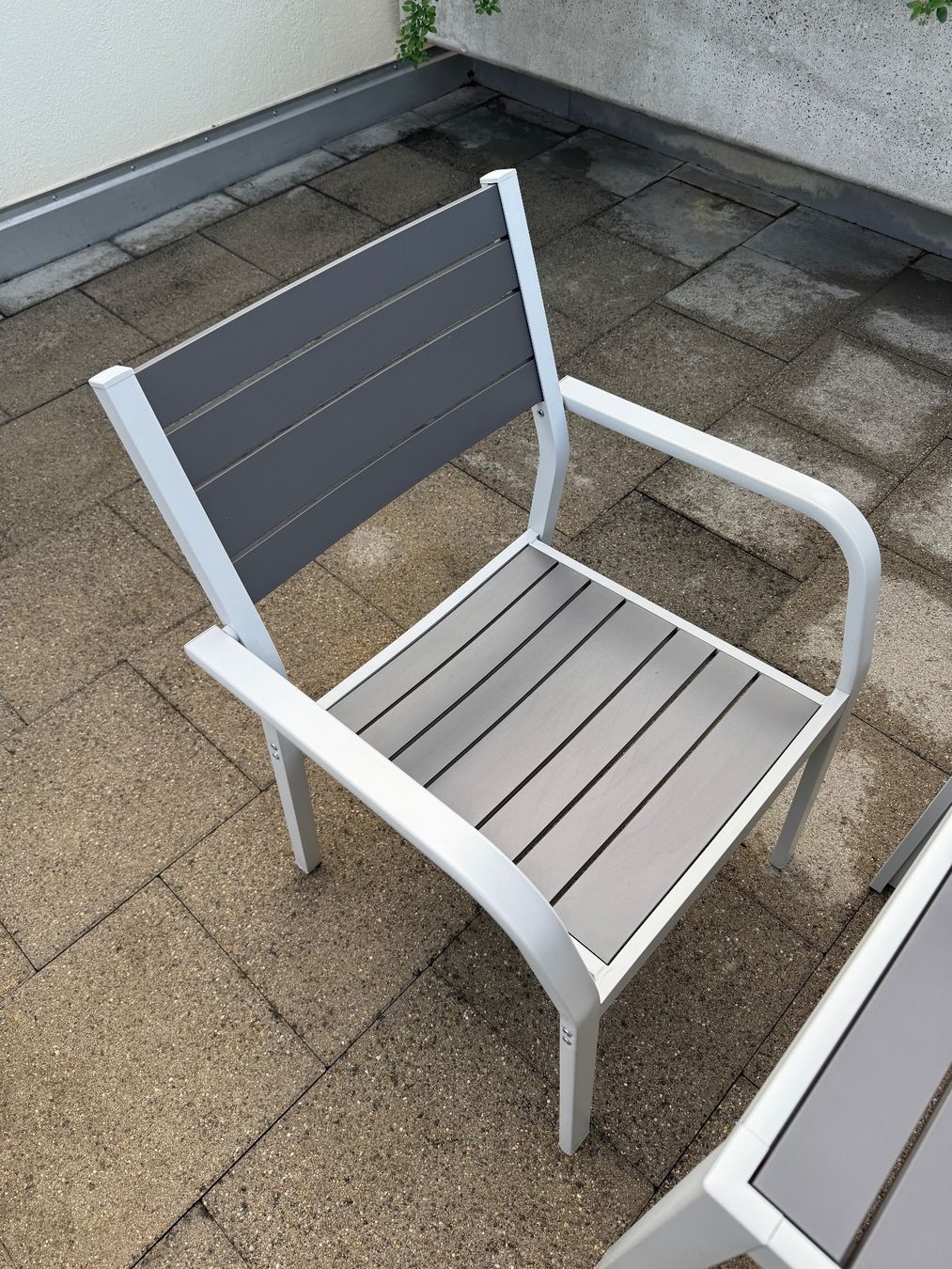 Ikea Tischset: Gartentisch mit 2 Stühlen Aluminium Grau – Gebraucht aus Benglen von nasjoSUI 1