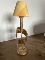 Goldene Designer Stehlampe Spirallampe Wohnzimmerlampe Tisch