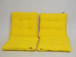 DERBY | Sitzkissen | ca. 36x36cm | gelb | 4-Set