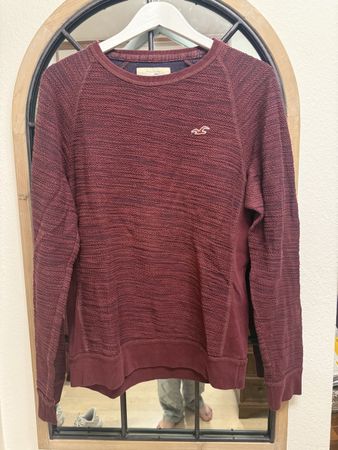 Pullover HOLLISTER Grösse M dunkelrot guter Zustand