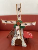 Schleich 40020 Vintage Schlumpfmühle Grau mit grünem Dach 