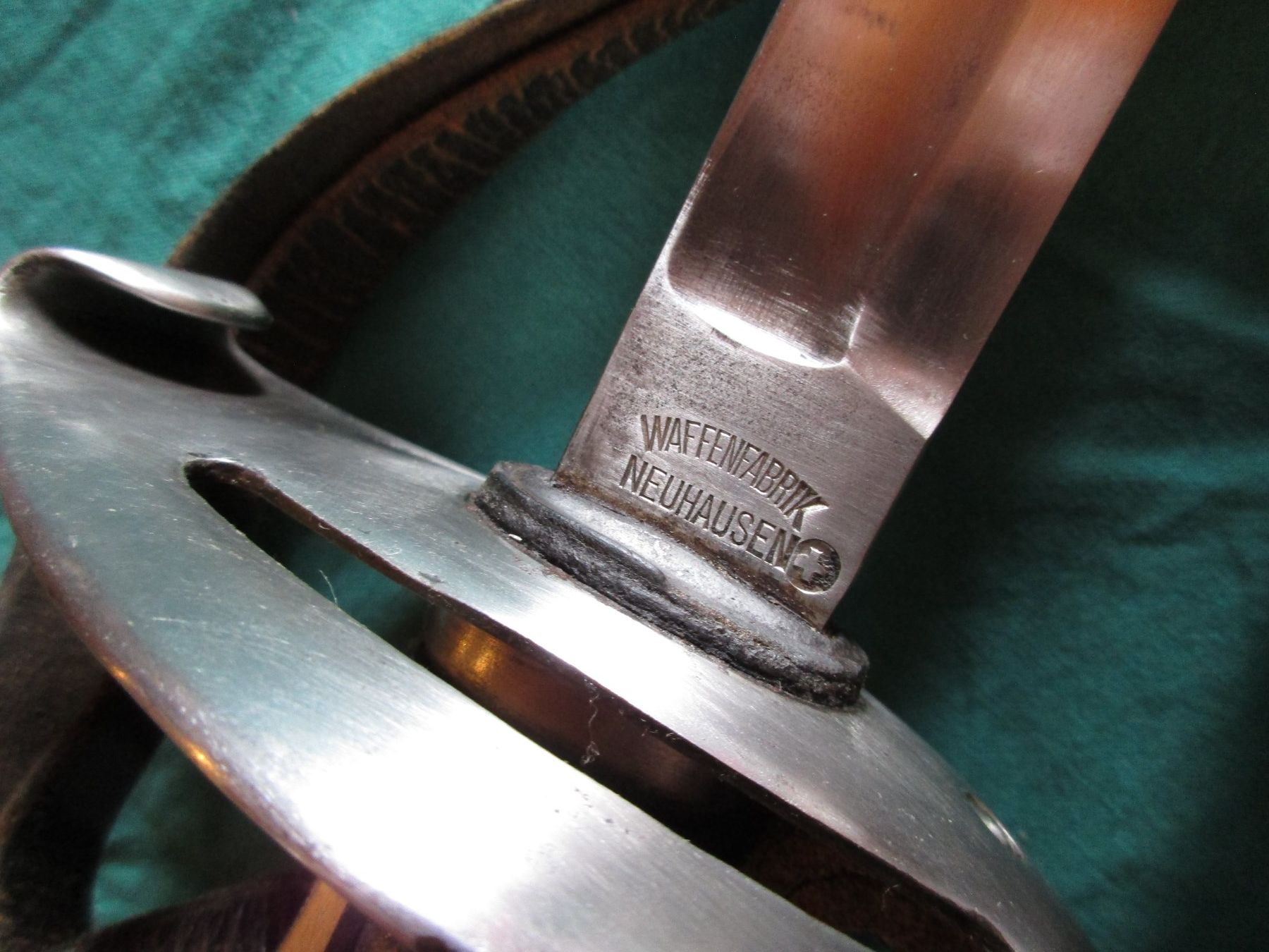 Schweizer Armee Stichwaffen: Mannschaftssäbel Mod.96  Nr.23996 WF-Neuhausen 1916 – Gebraucht aus Bowil von vifi01 4