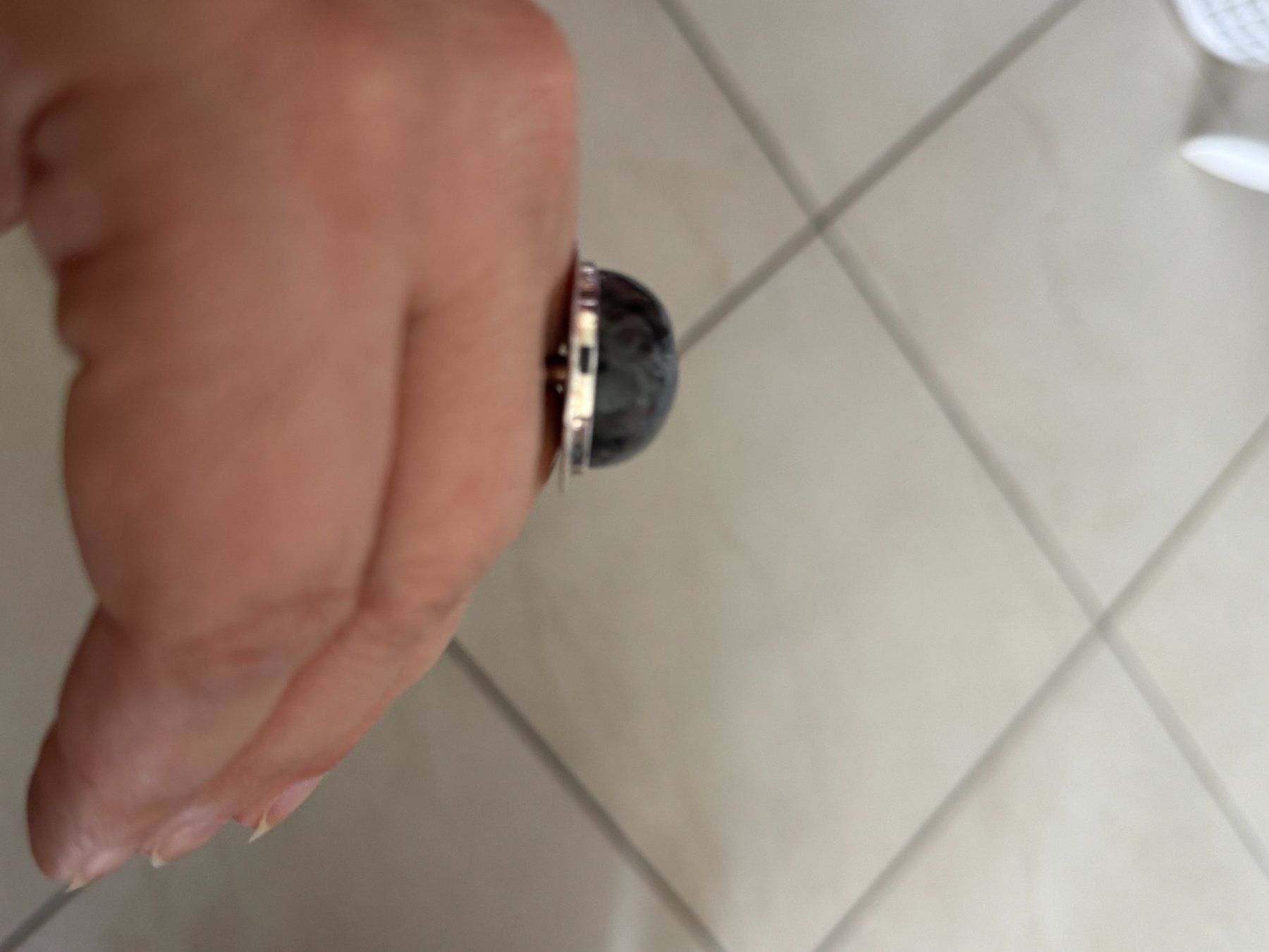 Bagues: Silberring mit einem Picasso Jaspis darauf – D'occasion à Muttenz par einfach-schoen 1