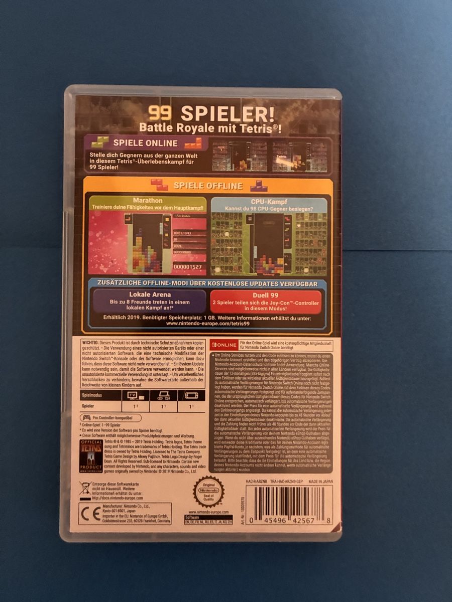 Nintendo Jeux: Tetris 99 Nintendo Switch/ Lite Spiel – D'occasion à Pfaffnau par Lenory 1