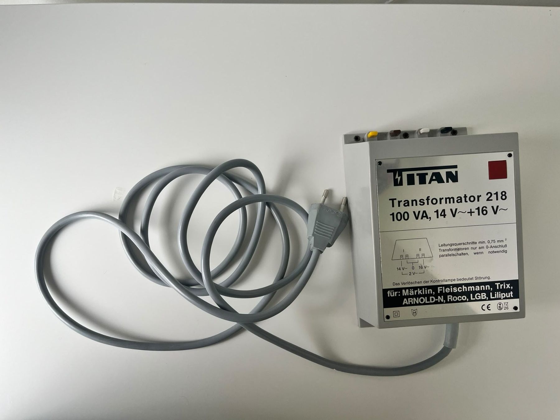 Modelleisenbahnen: Titan Transformator 218 – Gebraucht aus Baden von Muschti