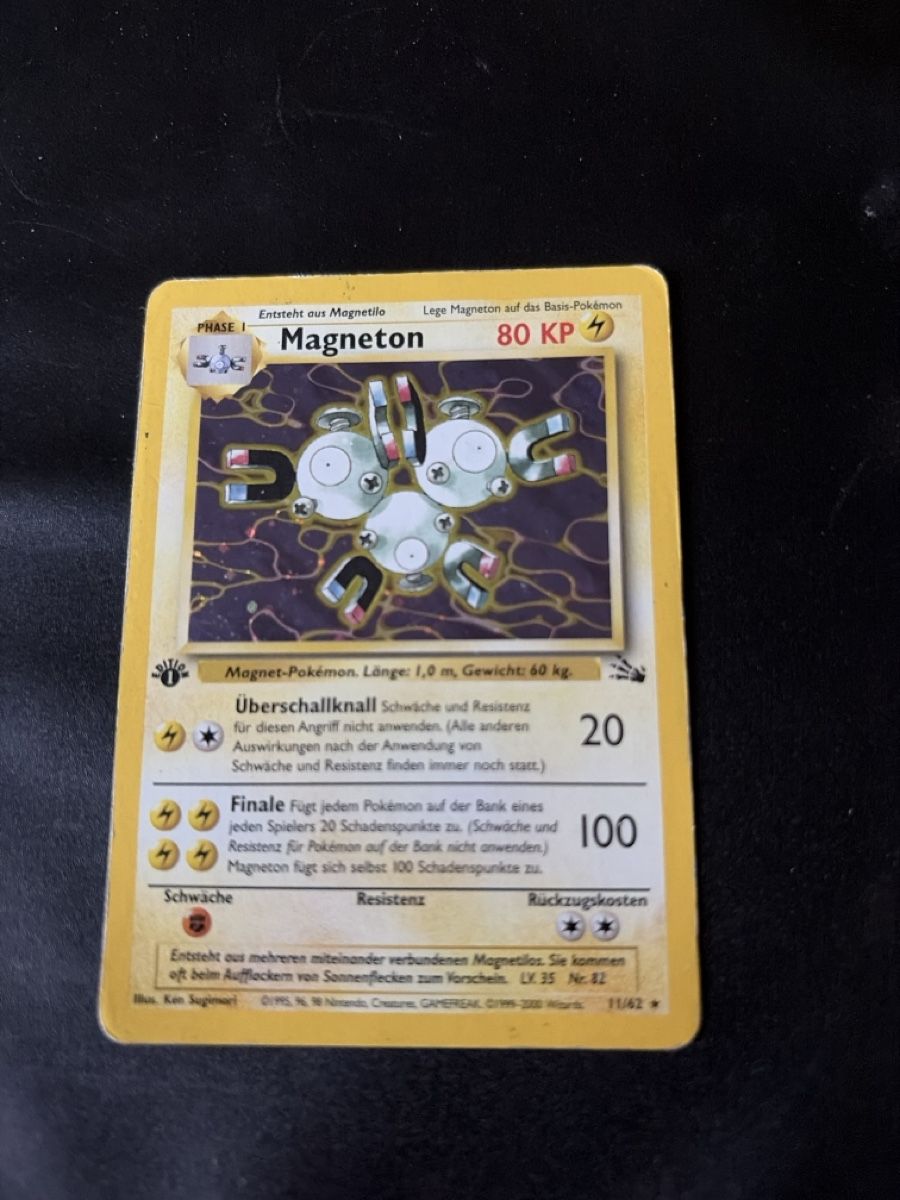 Pokémon Carte collezionabili: Magneton Pokemon 11/62 Edition 1 – Usato da Bern venduto da chris3012