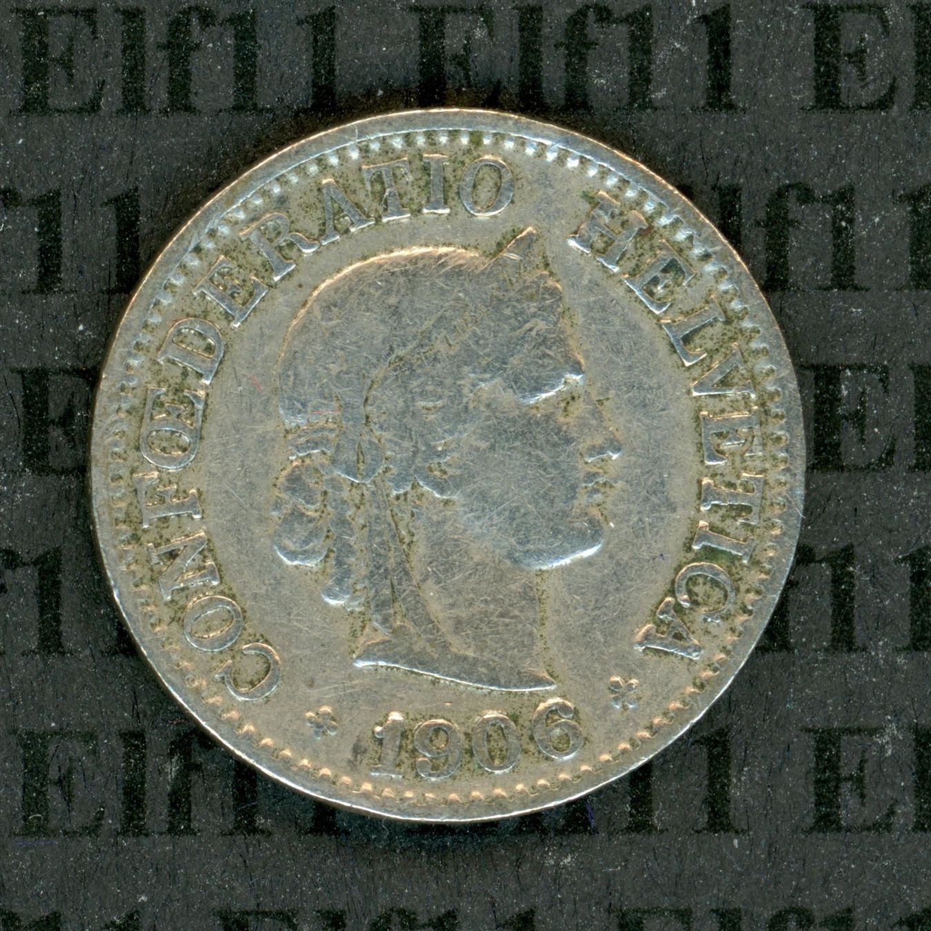 Tutti le monete: CHF___0.10 1906 s-ss 10 Rappen – Usato da Widnau venduto da Elf11