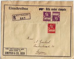 Kehrdruck auf Brief
