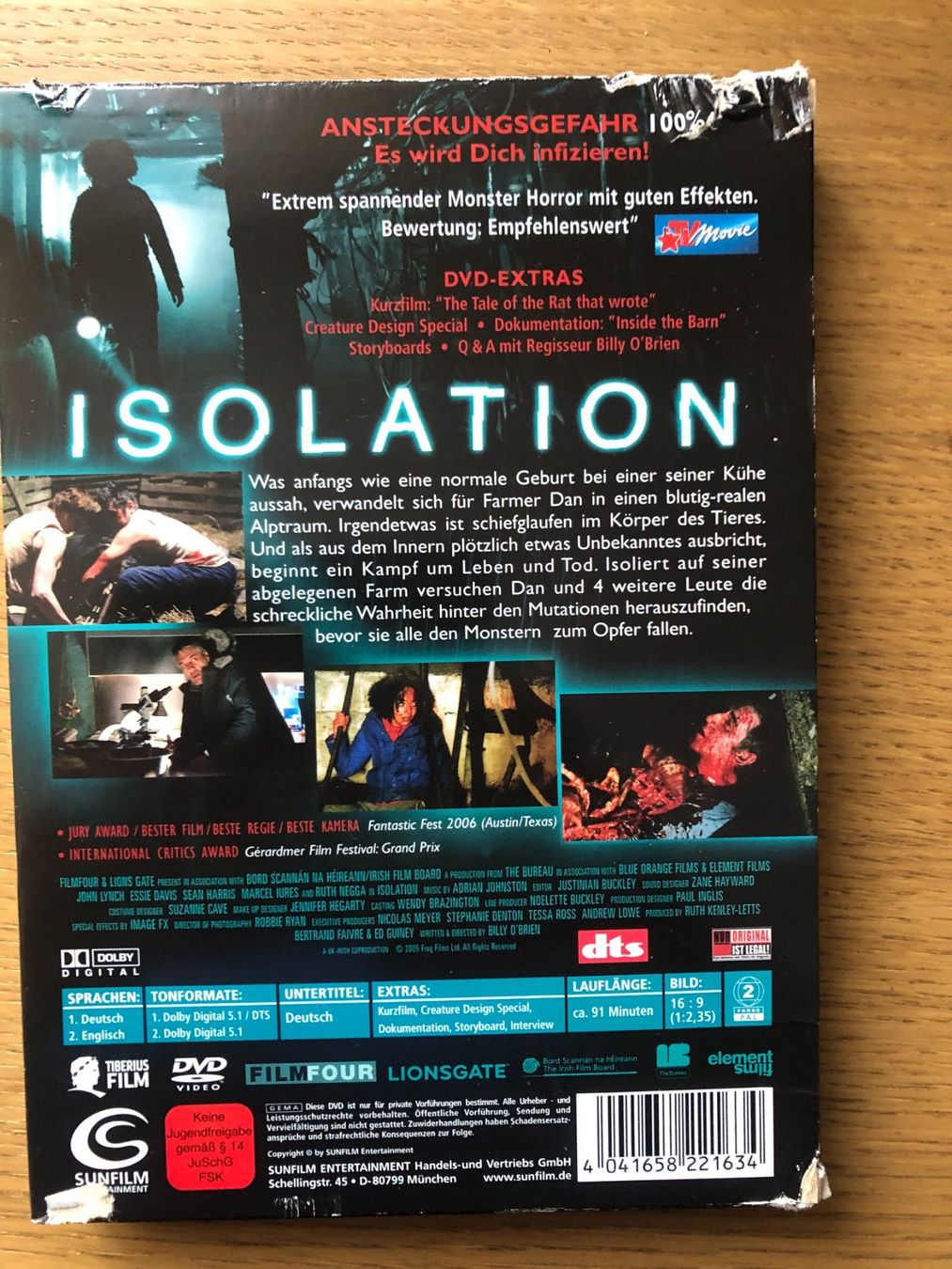 Tutti i DVDs: Isolation (Special Edition) – Usato da Basel venduto da jannickpascal 1
