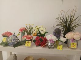 lot fleurs artificielles 
