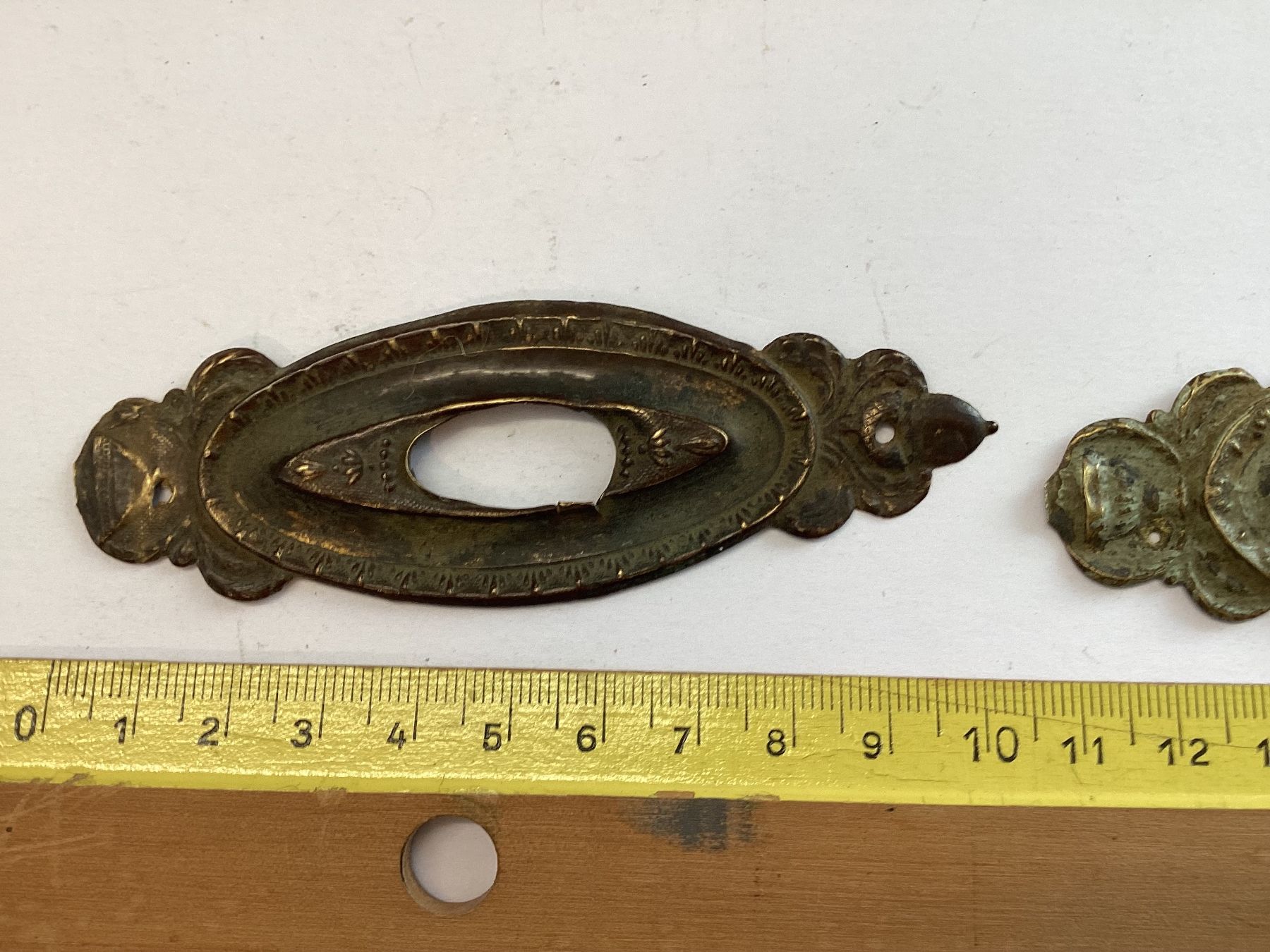 Ferramenta: 2 antike originale Messing Beschläge – Usato da Eglisau venduto da mar_5rn2 4