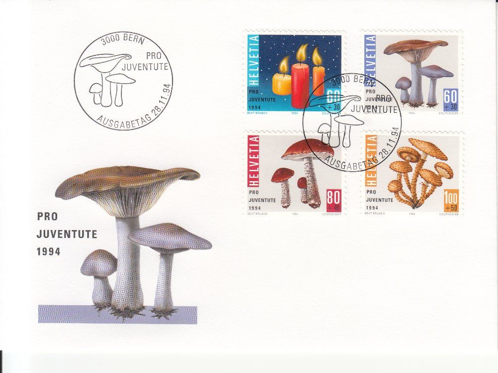Tutti i francobolli: SBK J332 - J335 FDC – Usato da Bürglen TG venduto da StampGraf