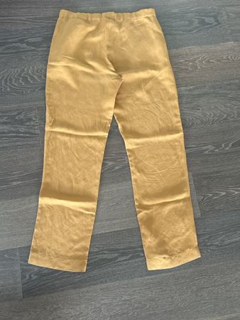 Leinen Hose Damengrösse 40 gelb guter Zustand