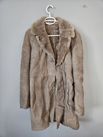 Warmer Ledermantel Gr. 46 Vintage