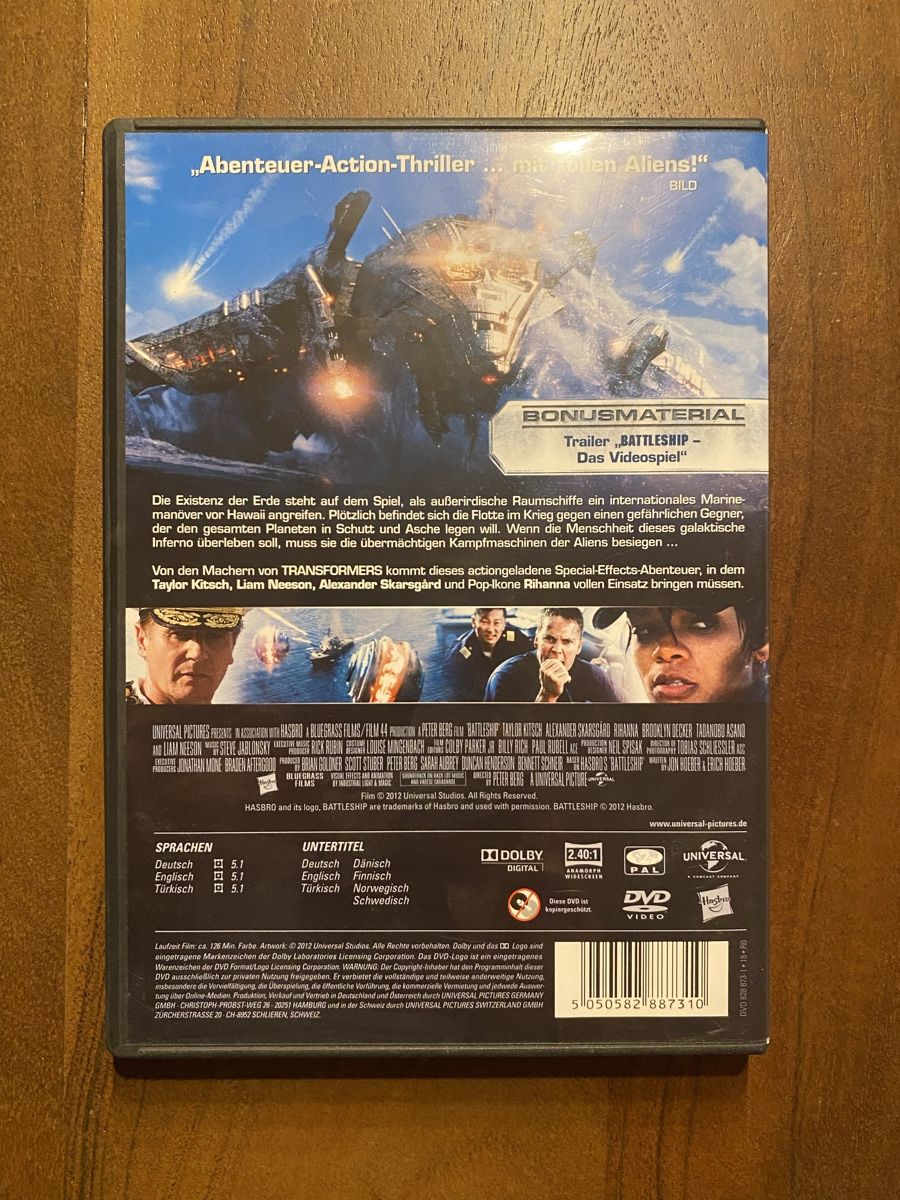 Alle DVDs: Battleship DVD – Gebraucht aus Thunstetten von Virus_33 2
