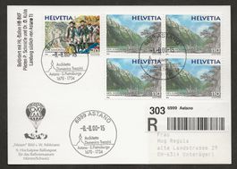 Ballon Schweiz 2000 Mürren Astano  Luftpost