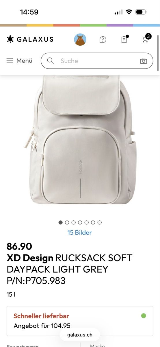 Zaini: XD Design Rucksack Soft Daypack – Usato da St. Gallen venduto da heartbug 1