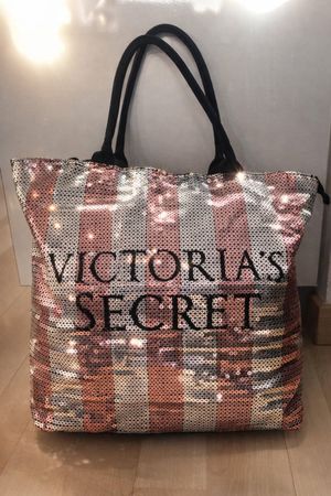 Victoria’s Secret Reisetasche | Pailletten Rosa/Silber |