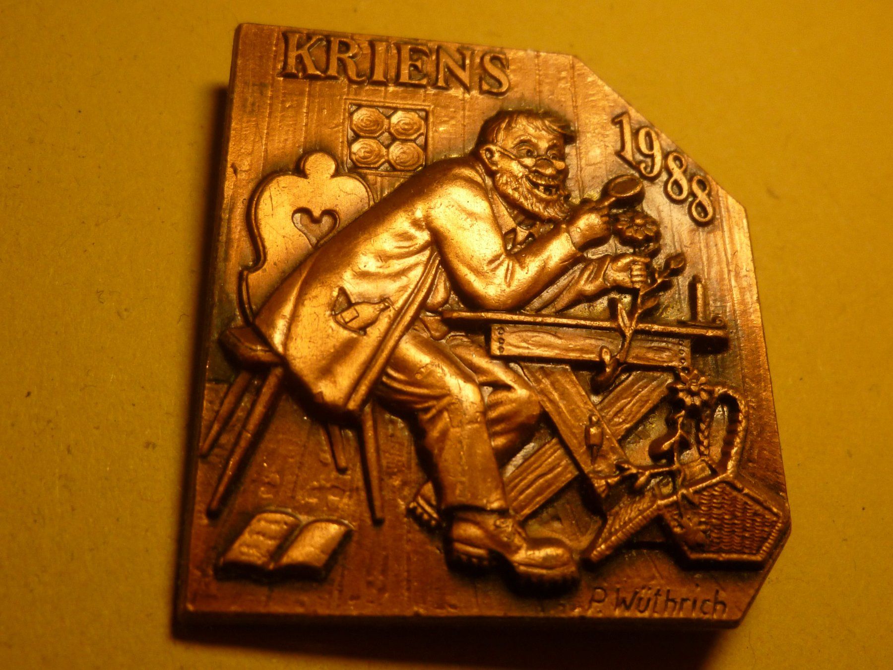 Placchette & Badge: KRIENS 1988 BRONZE – Usato da Ried (Muotathal) venduto da Mandarin02