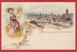 SCHAFFHAUSEN, LITHO 1897 / 1905, TRACHT