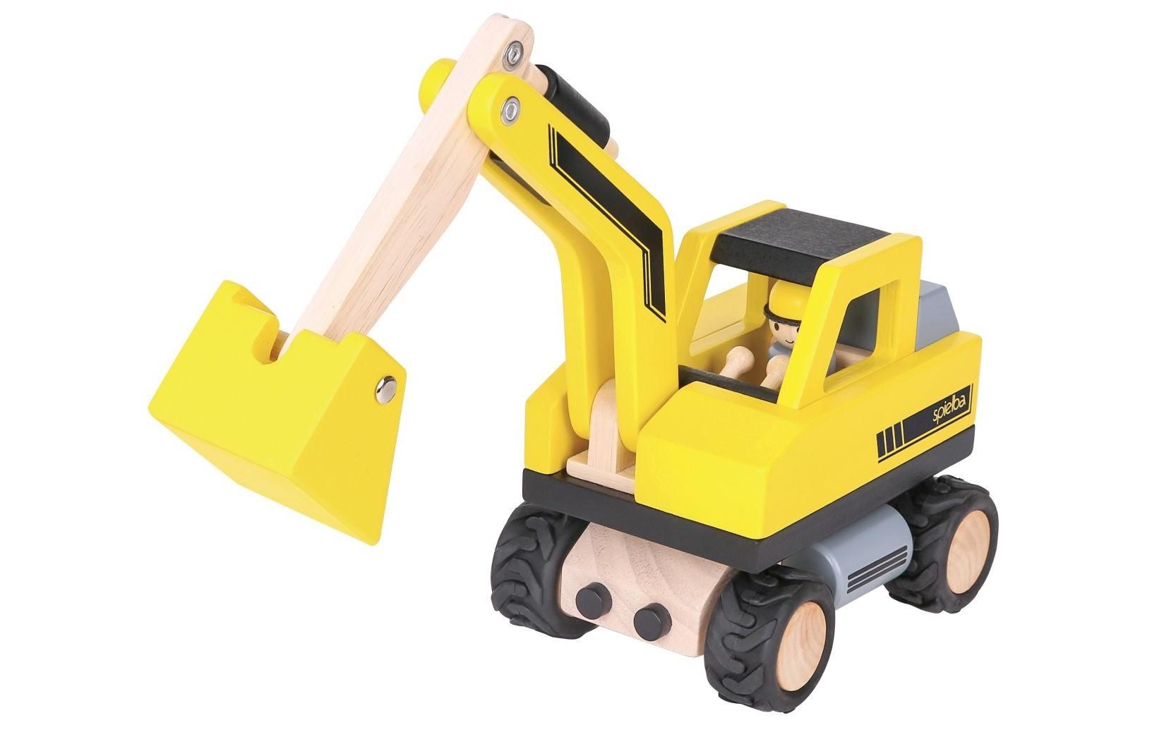 Jouets: Spielba Bagger mit Figur aus Holz – Neuf avec emballage d'origine à Aesch BL par Molny