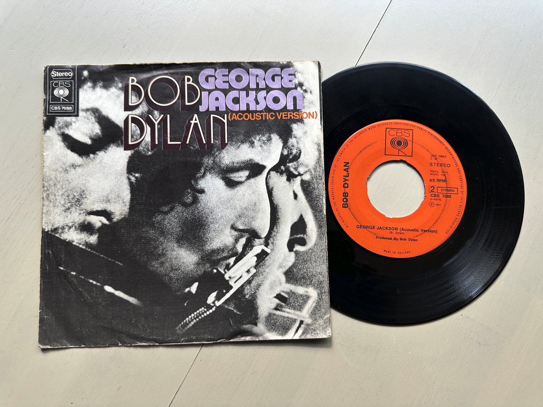 Schallplatten: BOB DYLAN rare Single George Jackson Kult Top Hit 70's – Gebraucht aus Basel von Partridge