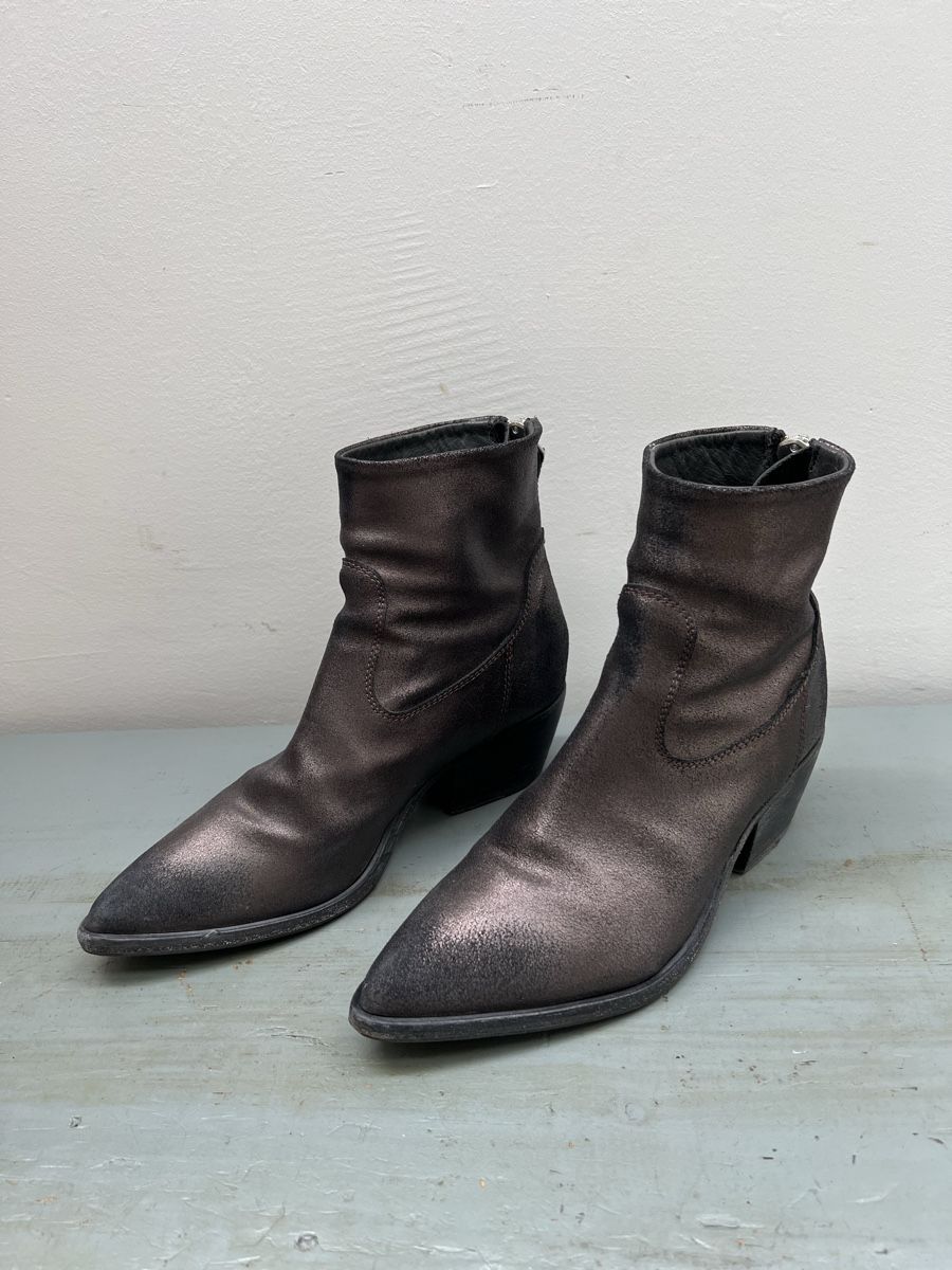 Moma Chaussures femmes: Moma Stiefeletten Leder, Metalic Effekt, – D'occasion à Wabern par La-Vitrine 1