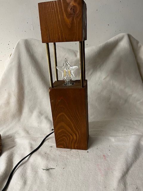 Lampade: Holzlampe 230V mit Schalter self Made – Nuovo (secondo la descrizione) da Naters venduto da juveman 3