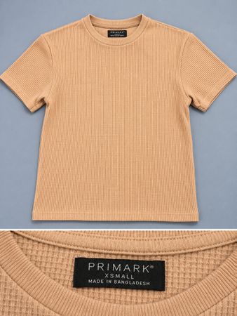 Primark T-Shirt Beige Gr. XS