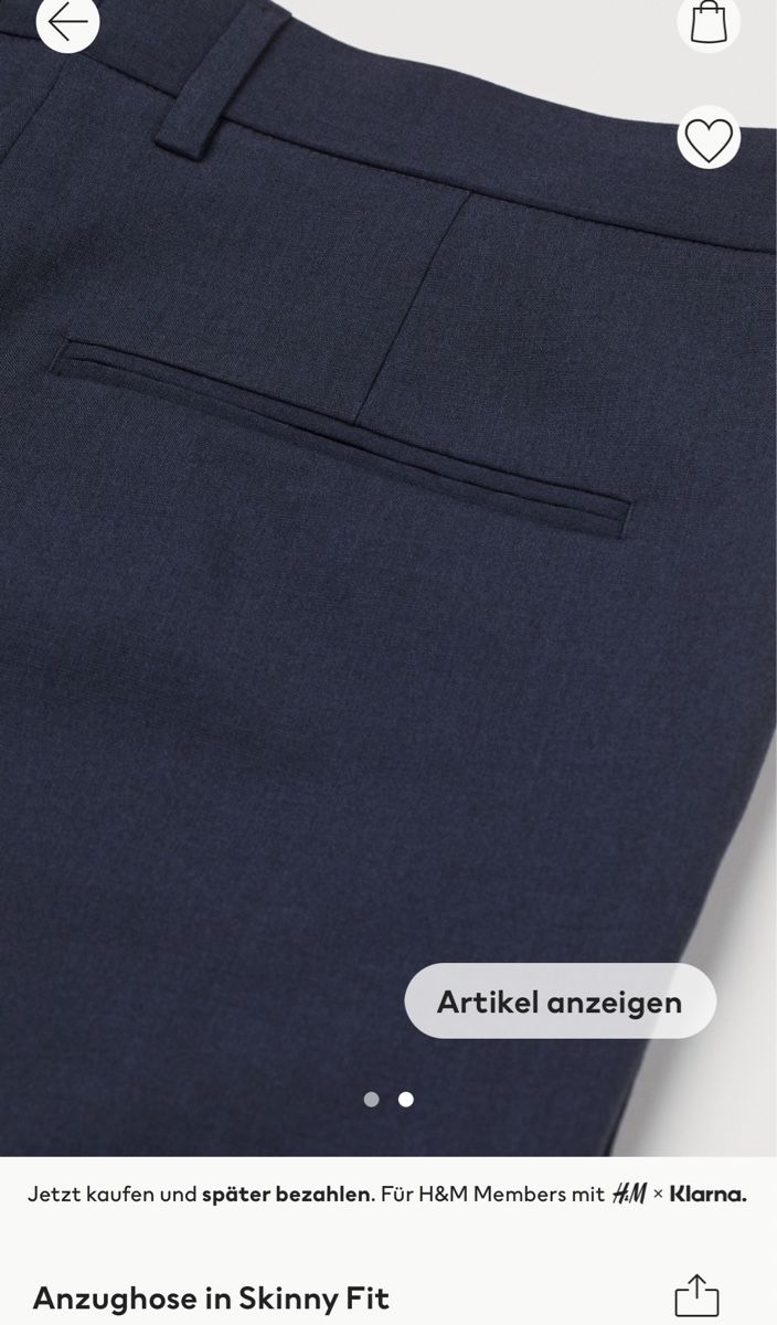 H&M Pantaloni: Anzughose H&M Gr. 50, Neu – Nuovo (secondo la descrizione) da Möhlin venduto da Halylea 1