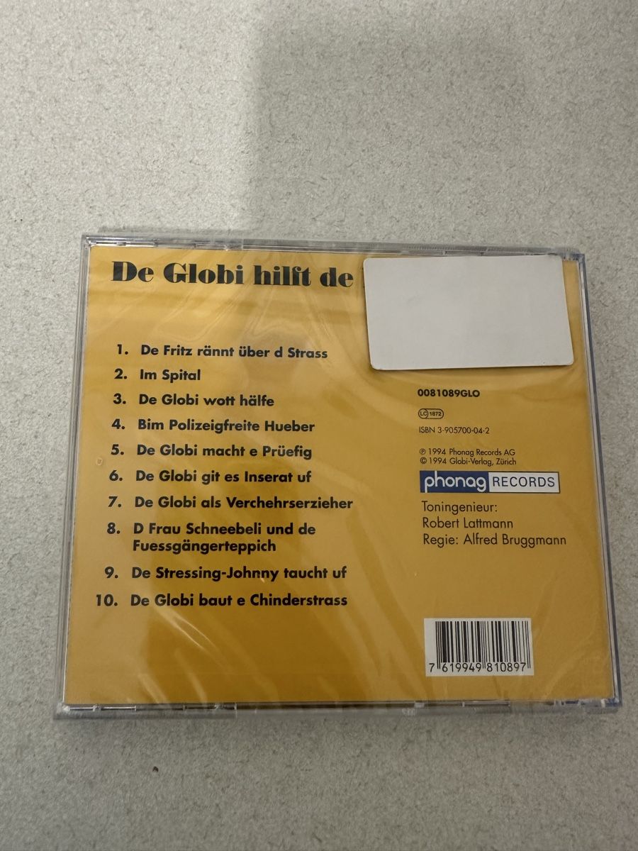 CDs: Globi hilft der Polizei Dialekt-Hörspiel CD – Neu und originalverpackt aus Züberwangen von Niko_4 1