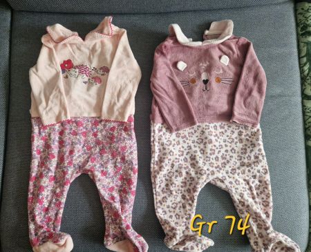 2 Babypijamas, Grösse 74