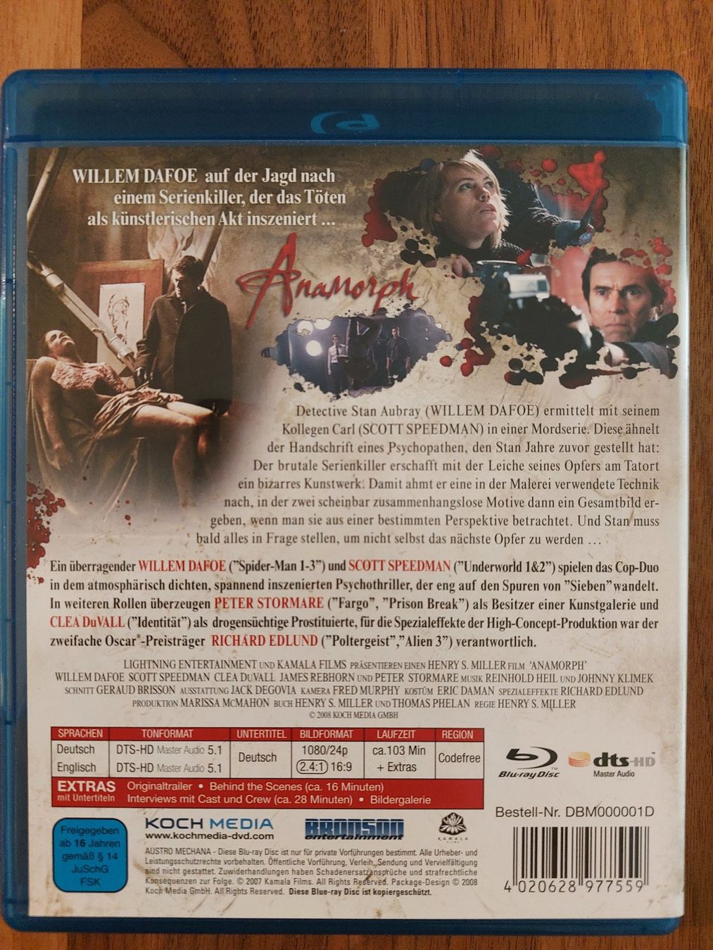 Alle DVDs: Blu Ray - Anamorph mit Willem Dafoe – Gebraucht aus Rheinfelden von FilmAuktion 1